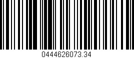 Código de barras (EAN, GTIN, SKU, ISBN): '0444626073.34'