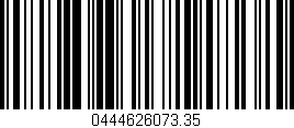 Código de barras (EAN, GTIN, SKU, ISBN): '0444626073.35'