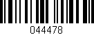 Código de barras (EAN, GTIN, SKU, ISBN): '044478'
