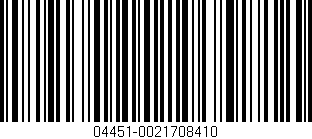 Código de barras (EAN, GTIN, SKU, ISBN): '04451-0021708410'