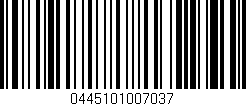Código de barras (EAN, GTIN, SKU, ISBN): '0445101007037'