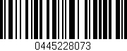 Código de barras (EAN, GTIN, SKU, ISBN): '0445228073'