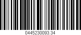 Código de barras (EAN, GTIN, SKU, ISBN): '0445230093.34'