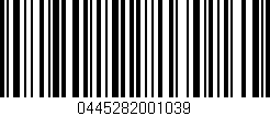 Código de barras (EAN, GTIN, SKU, ISBN): '0445282001039'