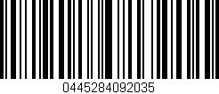 Código de barras (EAN, GTIN, SKU, ISBN): '0445284092035'
