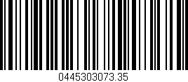 Código de barras (EAN, GTIN, SKU, ISBN): '0445303073.35'