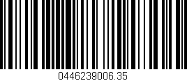 Código de barras (EAN, GTIN, SKU, ISBN): '0446239006.35'