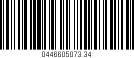 Código de barras (EAN, GTIN, SKU, ISBN): '0446605073.34'