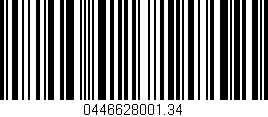 Código de barras (EAN, GTIN, SKU, ISBN): '0446628001.34'