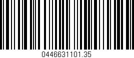Código de barras (EAN, GTIN, SKU, ISBN): '0446631101.35'