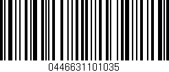 Código de barras (EAN, GTIN, SKU, ISBN): '0446631101035'