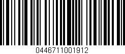 Código de barras (EAN, GTIN, SKU, ISBN): '0446711001912'