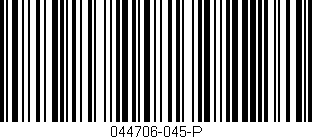Código de barras (EAN, GTIN, SKU, ISBN): '044706-045-P'