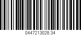 Código de barras (EAN, GTIN, SKU, ISBN): '0447213028.34'