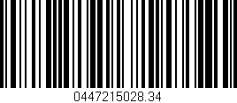 Código de barras (EAN, GTIN, SKU, ISBN): '0447215028.34'