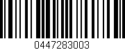 Código de barras (EAN, GTIN, SKU, ISBN): '0447283003'