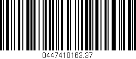 Código de barras (EAN, GTIN, SKU, ISBN): '0447410163.37'