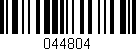 Código de barras (EAN, GTIN, SKU, ISBN): '044804'
