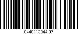 Código de barras (EAN, GTIN, SKU, ISBN): '0448113044.37'