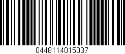 Código de barras (EAN, GTIN, SKU, ISBN): '0448114015037'