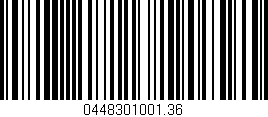Código de barras (EAN, GTIN, SKU, ISBN): '0448301001.36'