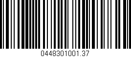Código de barras (EAN, GTIN, SKU, ISBN): '0448301001.37'