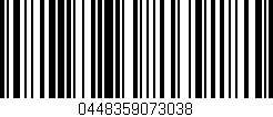Código de barras (EAN, GTIN, SKU, ISBN): '0448359073038'