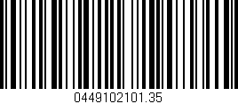 Código de barras (EAN, GTIN, SKU, ISBN): '0449102101.35'