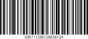 Código de barras (EAN, GTIN, SKU, ISBN): '045111288128834X34'