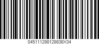 Código de barras (EAN, GTIN, SKU, ISBN): '045111288128838X34'