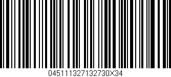 Código de barras (EAN, GTIN, SKU, ISBN): '045111327132730X34'