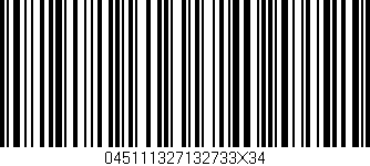 Código de barras (EAN, GTIN, SKU, ISBN): '045111327132733X34'