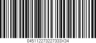Código de barras (EAN, GTIN, SKU, ISBN): '045112273227333X34'