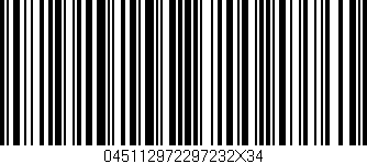 Código de barras (EAN, GTIN, SKU, ISBN): '045112972297232X34'