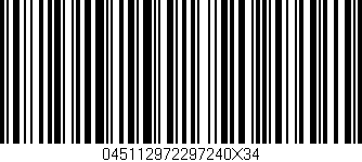 Código de barras (EAN, GTIN, SKU, ISBN): '045112972297240X34'