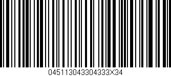 Código de barras (EAN, GTIN, SKU, ISBN): '045113043304333X34'