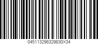 Código de barras (EAN, GTIN, SKU, ISBN): '045113296329630X34'