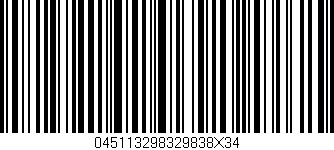 Código de barras (EAN, GTIN, SKU, ISBN): '045113298329838X34'