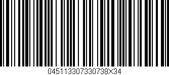 Código de barras (EAN, GTIN, SKU, ISBN): '045113307330738X34'