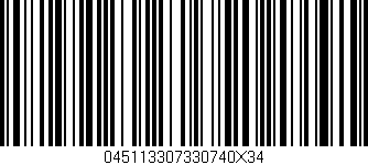 Código de barras (EAN, GTIN, SKU, ISBN): '045113307330740X34'