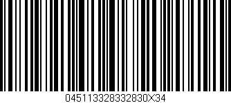 Código de barras (EAN, GTIN, SKU, ISBN): '045113328332830X34'