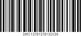 Código de barras (EAN, GTIN, SKU, ISBN): '045113791379132X34'
