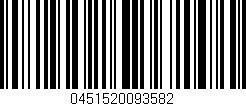 Código de barras (EAN, GTIN, SKU, ISBN): '0451520093582'