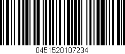 Código de barras (EAN, GTIN, SKU, ISBN): '0451520107234'
