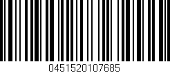 Código de barras (EAN, GTIN, SKU, ISBN): '0451520107685'