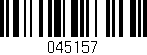 Código de barras (EAN, GTIN, SKU, ISBN): '045157'