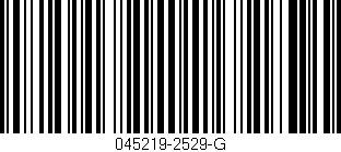 Código de barras (EAN, GTIN, SKU, ISBN): '045219-2529-G'