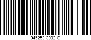 Código de barras (EAN, GTIN, SKU, ISBN): '045253-3062-G'