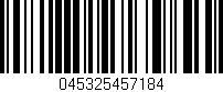 Código de barras (EAN, GTIN, SKU, ISBN): '045325457184'
