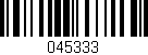 Código de barras (EAN, GTIN, SKU, ISBN): '045333'